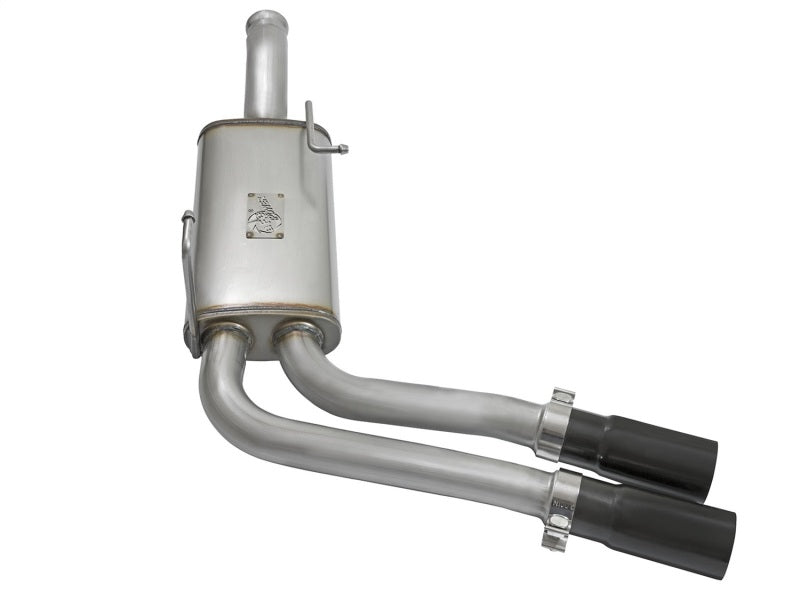 aFe Rebel Series 3in to 2-1/2in Stainless Steel Cat-Back Exhaust System w/ 49-44070-B Photo - Unmounted
