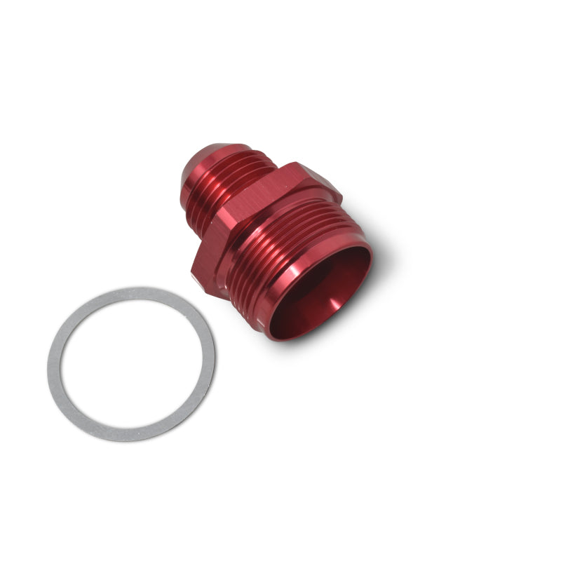 Russell 1 inch -20 x -8 AN Male Flare Adapter (Red Finish) 640350 Photo - out of package