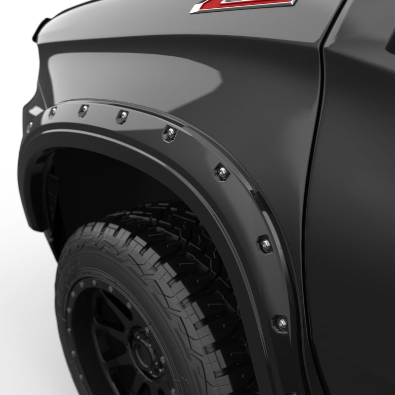 EGR 19-22 Chevrolet Silverado 1500 Traditional Bolt-On Look Fender Flares Black Set Of 4 791694-GBA 791694-GBA Photo - Mounted