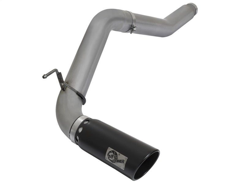 aFe POWER LARGE BORE HD 5" DPF-Back SS Exhaust System w/Black Tip 49-46112-B Photo - Primary