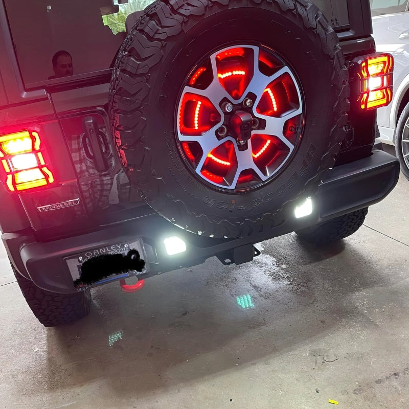 ORACLE Lighting Oracle Rear Bumper LED Reverse Lights for Jeep Wrangler JL - 6000K 5874-504 5874-504 Photo - lifestyle view