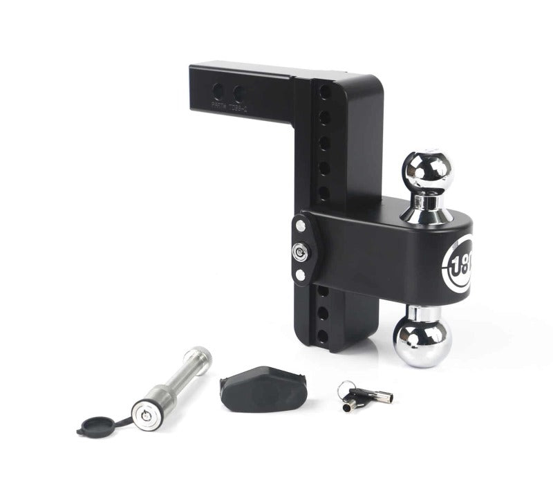 Weigh Safe 180 Hitch 8in Drop Hitch & 2in Shank (10K/12.5K GTWR) w/WS05 - Black Cerakote CTB8-2-KA-CER-BLA CTB8-2-KA-CER-BLA User 1