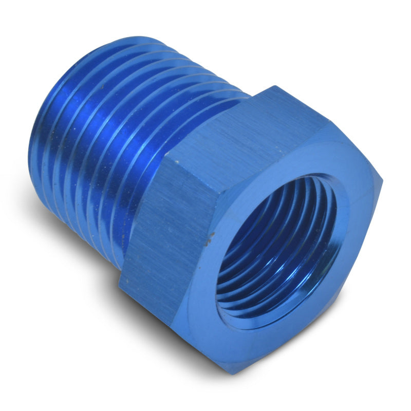 Russell Performance 1in Male to 3/4in Female Pipe Bushing Reducer (Blue) 661640 661640 Photo - out of package