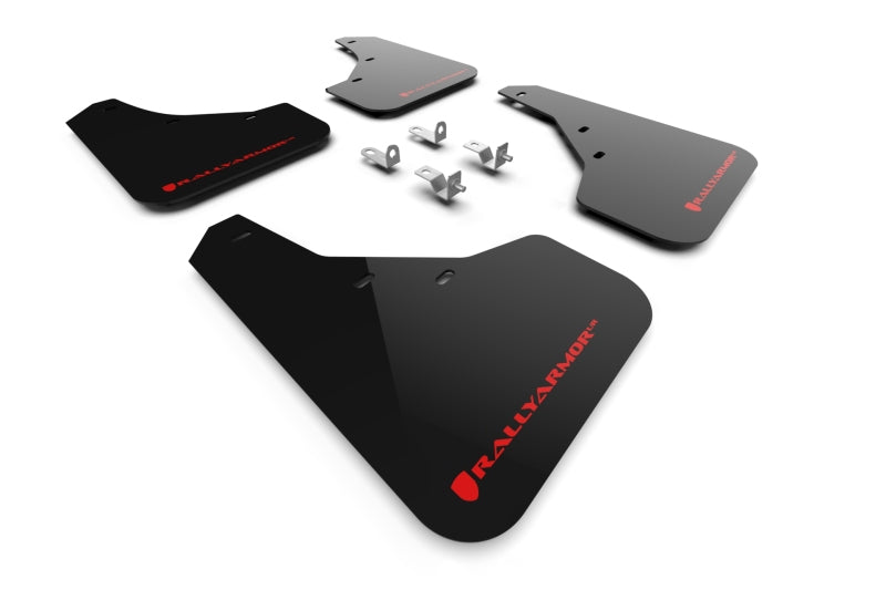 Rally Armor 23-24 Kia Sportage Black UR Mud Flap w/ Red Logo MF81-UR-BLK-RD MF81-UR-BLK-RD Photo - Primary