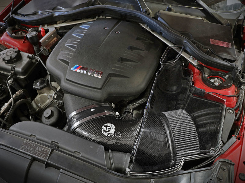 aFe Black Series Stage-2 Carbon Fiber Cold Air Intake System w/ PRO DRY S 51-31662-C Photo - Mounted