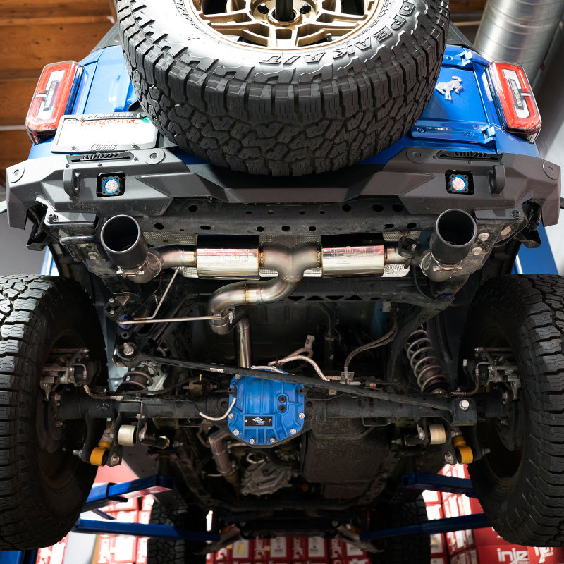 Injen 21-22 Ford Bronco L4-2.3L Turbo/V6-2.7L Twin Turbo SS Cat-Back Exhaust SES9300 SES9300 Photo - Mounted