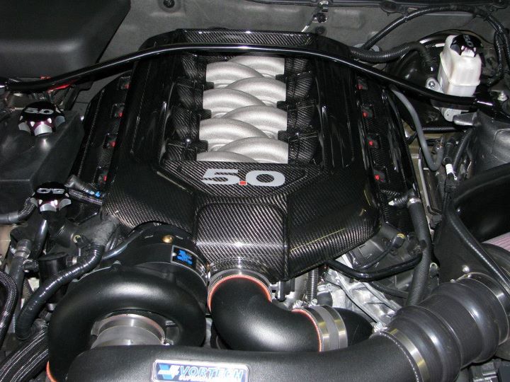 APR Carbon Fiber Ford Mustang GT 5.0 Engine Plenum Cover 2011-2014 (Manual Trans.)