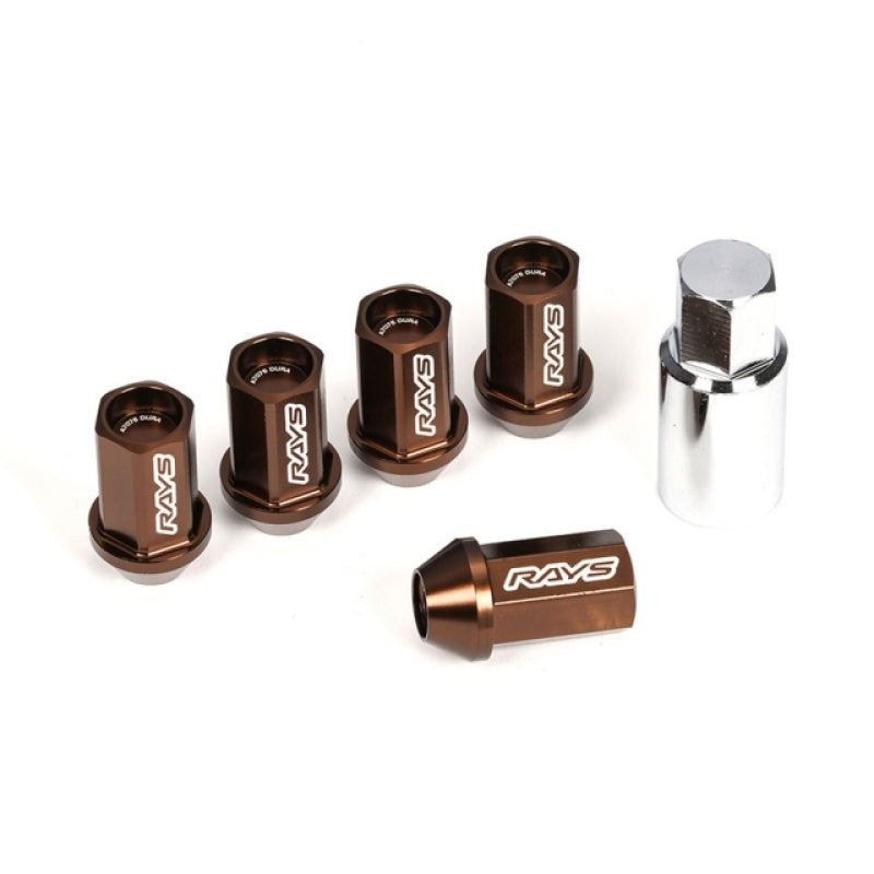 Rays Dura-Nut L42 Straight Type 14X1.50 - 16 Lug + 4 Lock Set - Bronze WDURA4214150A WDURA4214150A User 1