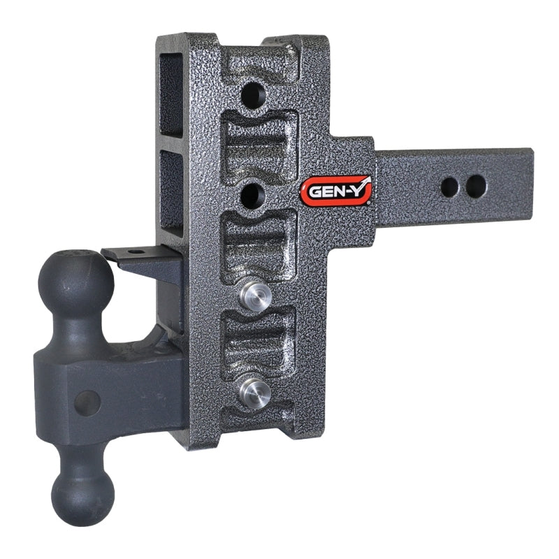 GEN-Y Hitch Gen-Y Mega Duty 2.5in Shank 6in Offset Drop 32K Hitch w/GH-0161 Dual-Ball/GH-0162 Pintle Lock GH-1924 GH-1924 Photo - Primary