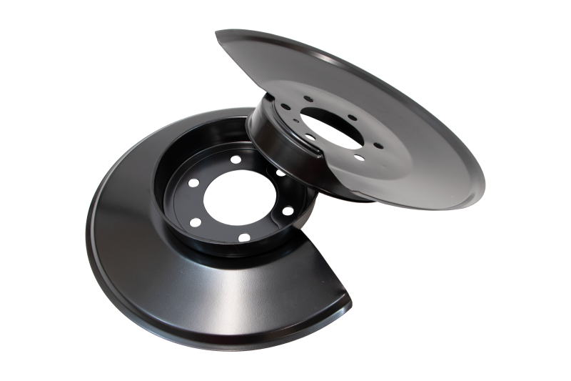 Kentrol 76-78 Jeep CJ Disc Brake Dust Cover JeepBlack Powdercoat Stainless 50501 50501 Photo - Primary