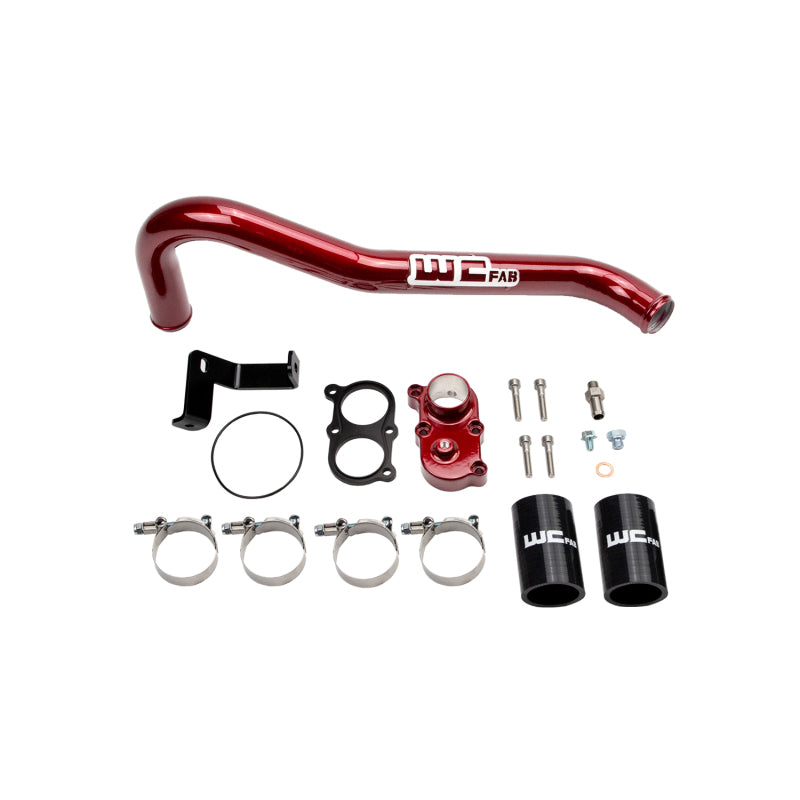 Wehrli 06-10 Duramax LBZ/LMM Thermostat Housing Kit - WCFab Red WCF100420-RED WCF100420-RED Photo - Primary