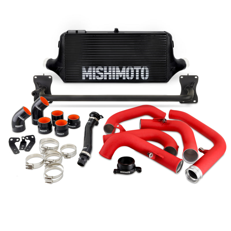 Mishimoto 2022+ WRX Front Mount Intercooler Kit BK Core WRD Pipes MMINT-WRX-22BKRD MMINT-WRX-22BKRD Photo - Primary