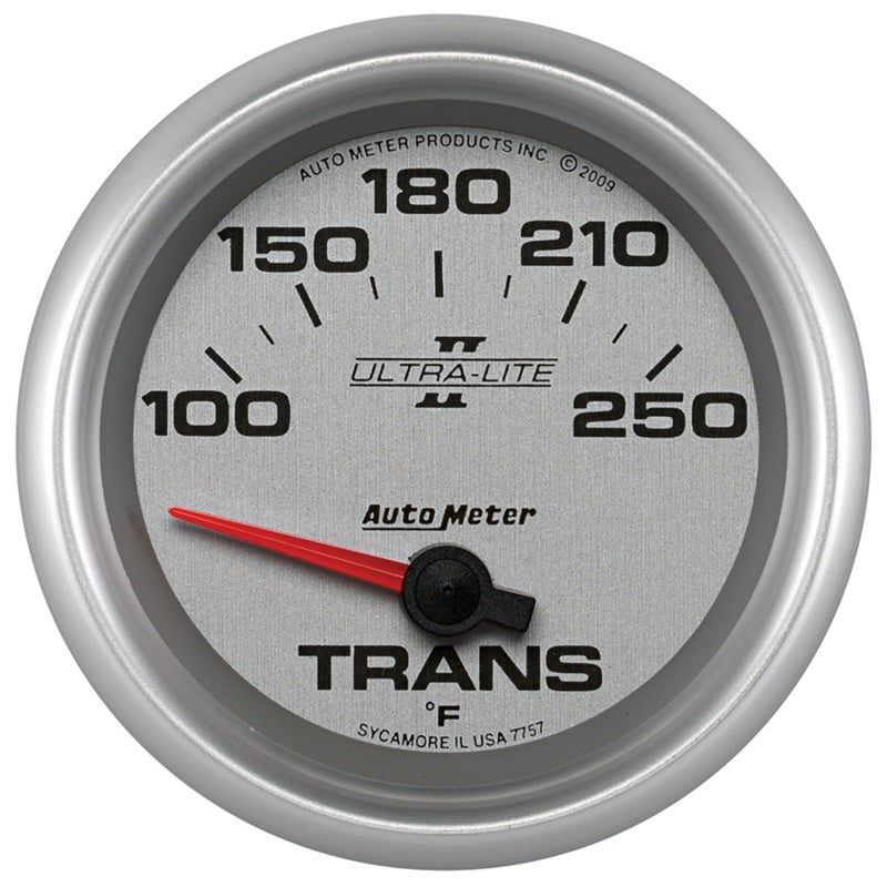 Autometer Gauge Transmission Temp, 2 5/8" 100-250 Deg. F, Electric, Ultra-Lite 7757 Photo - Primary