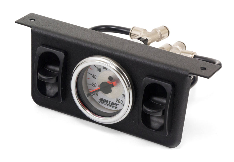 AIRLIFT Dual Needle Gauge with two paddle switches- 200 PSI 26229 User 1