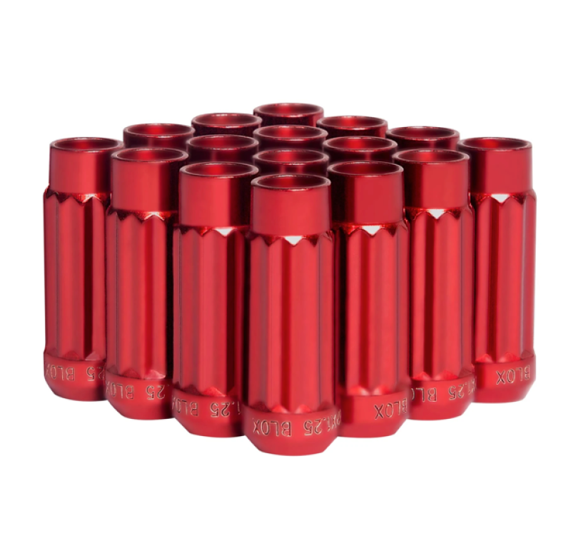 BLOX Racing 12-Sided P17 Tuner Lug Nuts 12x1.25 - Red Steel - Set of 16 BXAC-00144-RD BXAC-00144-RD User 1