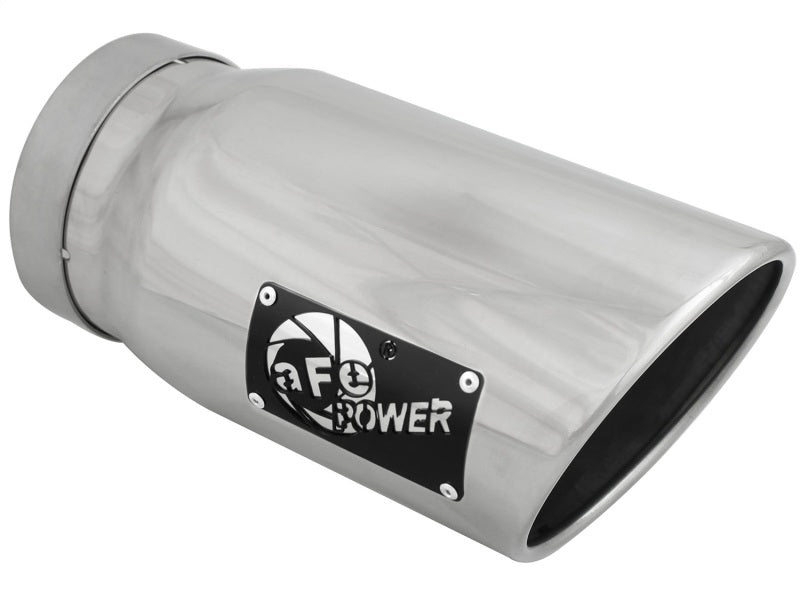 aFe MACH Force-Xp 5in 304 Stainless Steel Exhaust Tip: 5" In x 6" Out x 12 49T50601-P12 Photo - Primary