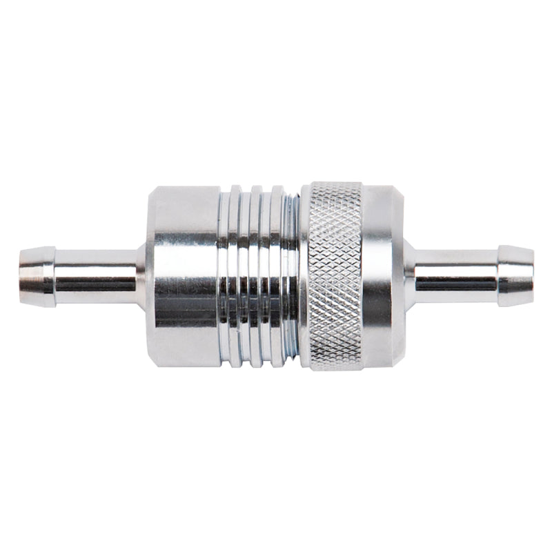 Russell 5/16 Inch Aluminum Street Fuel Filter (Chrome Finish) 645060 Photo - Primary
