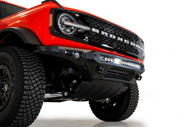 Addictive Desert Designs 2021+ Ford Bronco Stealth Fighter Front Bumper w/ Winch Mount F230142210103 F230142210103 Photo - Mounted