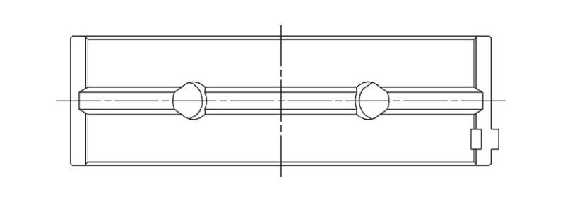 ACL BMW N54/N55/S55B30 3.0L Inline 6 RACE Series Engine Crankshaft Main Bearing Set 7M1397H-.025 7M1397H-.025 Technical Drawing