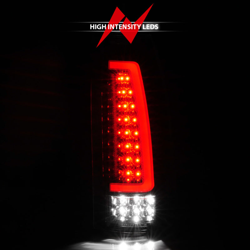 ANZO 88-99 Chevy/GMC C/K1500/2500/3500 Full LED Light Tube Taillights Black Housing Clear Lens 311485 311485 Photo - Unmounted