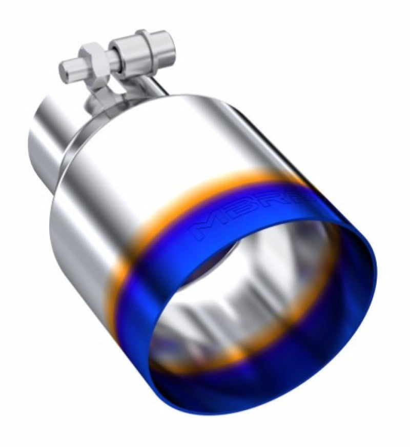 MBRP Burnt End Tip 2.5 ID 4 ID Out 6.5 length Single Wall Angle Cut 304 Stainless Steel T5176BE T5176BE User 1