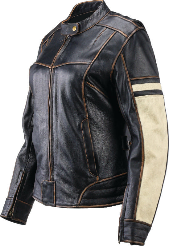 Kuryakyn Leather By River Road Dame Vintage Leather Jacket Black Womens - Small 094388 094388 User 1