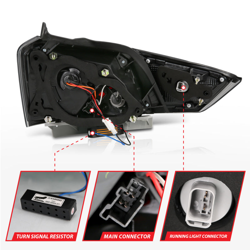 Anzo 14-18 Chevrolet Impala LED Taillights Smoke 321345 Photo - Unmounted