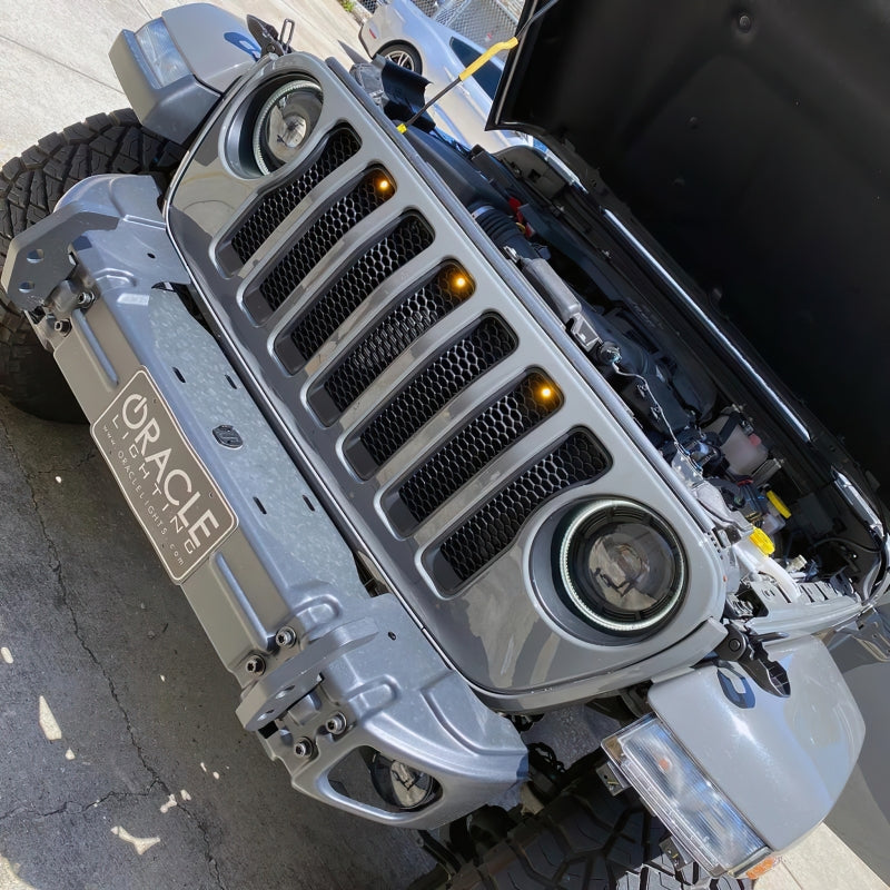 ORACLE Lighting Oracle Pre-Runner Style LED Grille Kit for Jeep Gladiator JT - Amber 5871-005 5871-005 Photo - lifestyle view