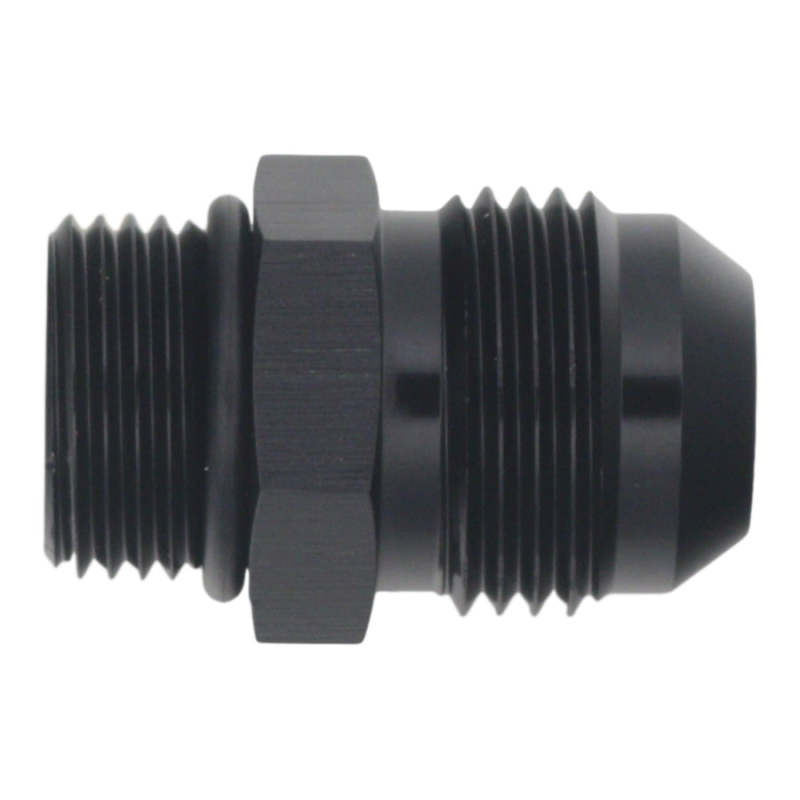 DeatschWerks 8AN ORB Male to 10AN Male Flare Adapter - Anodized Matte Black 6-02-0408-B 6-02-0408-B Photo - Primary