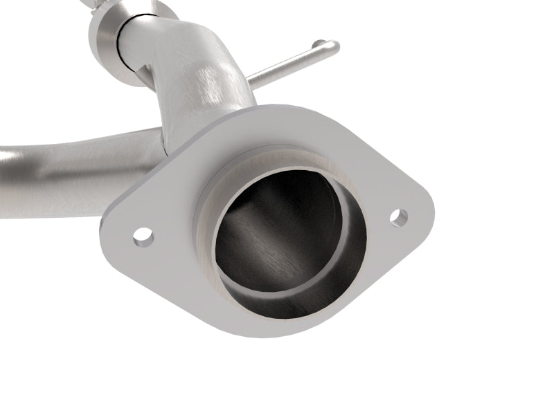 aFe Toyota Tacoma 05-15 V6-4.0L Twisted Steel Y-Pipe w/ Cat 48-46006-RC 48-46006-RC Photo - Close Up