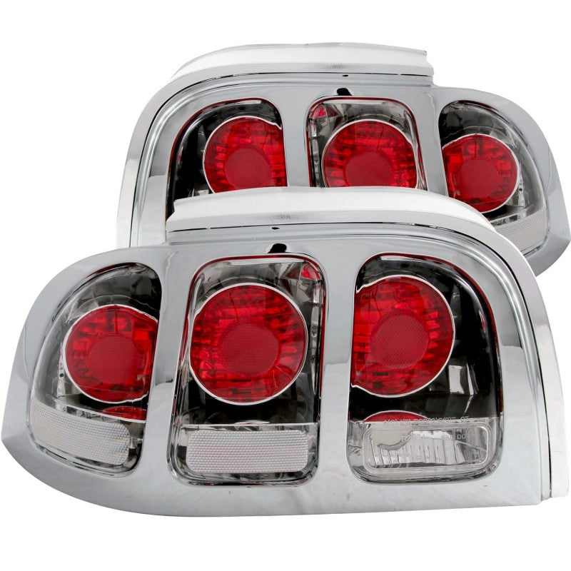 Anzo 1994-1998 Ford Mustang Tail lights Chrome 221018 Photo - Primary