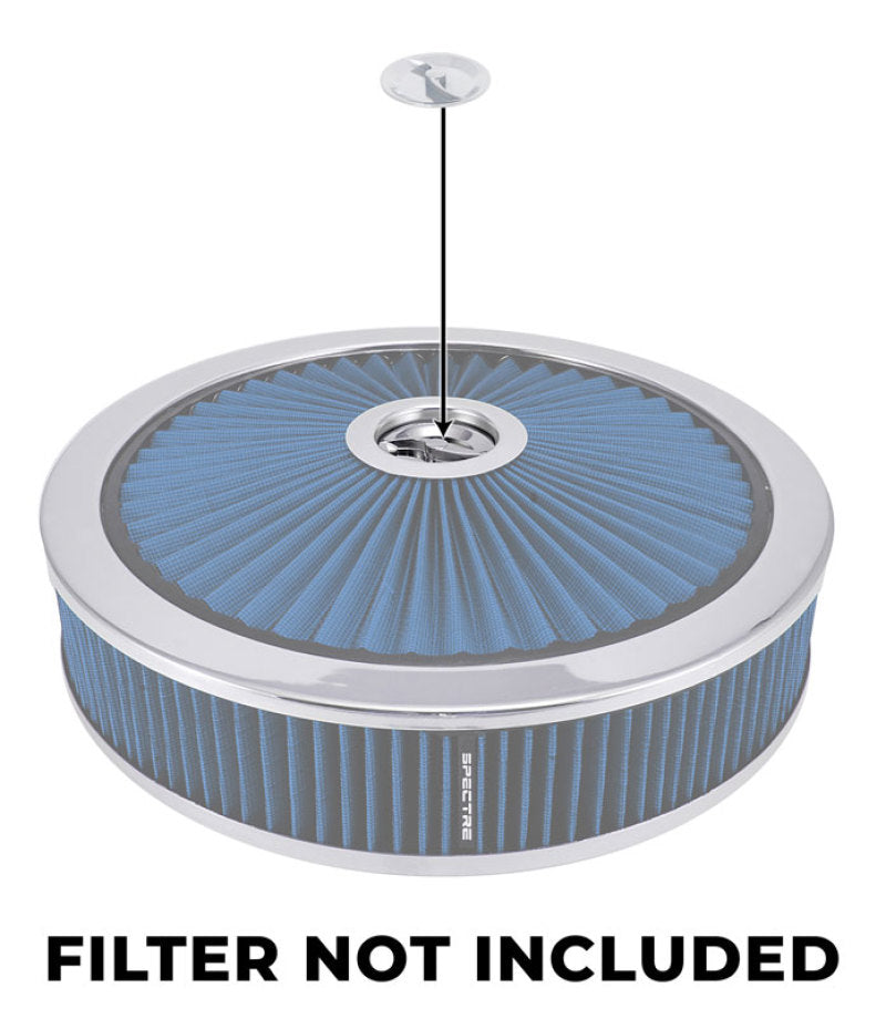 Spectre Air Cleaner Nut Low Profile (Fits 1/4in.-20 Threading) - Chrome 4208 4208 Photo - lifestyle view