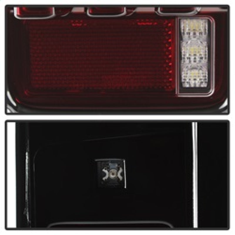 Spyder 07-16 Jeep Wrangler Version 2 Light Bar LED Tail Lights - Red Clear (ALT-YD-JWA07V2-LBLED-RC) 5084798 5084798 Photo - Unmounted