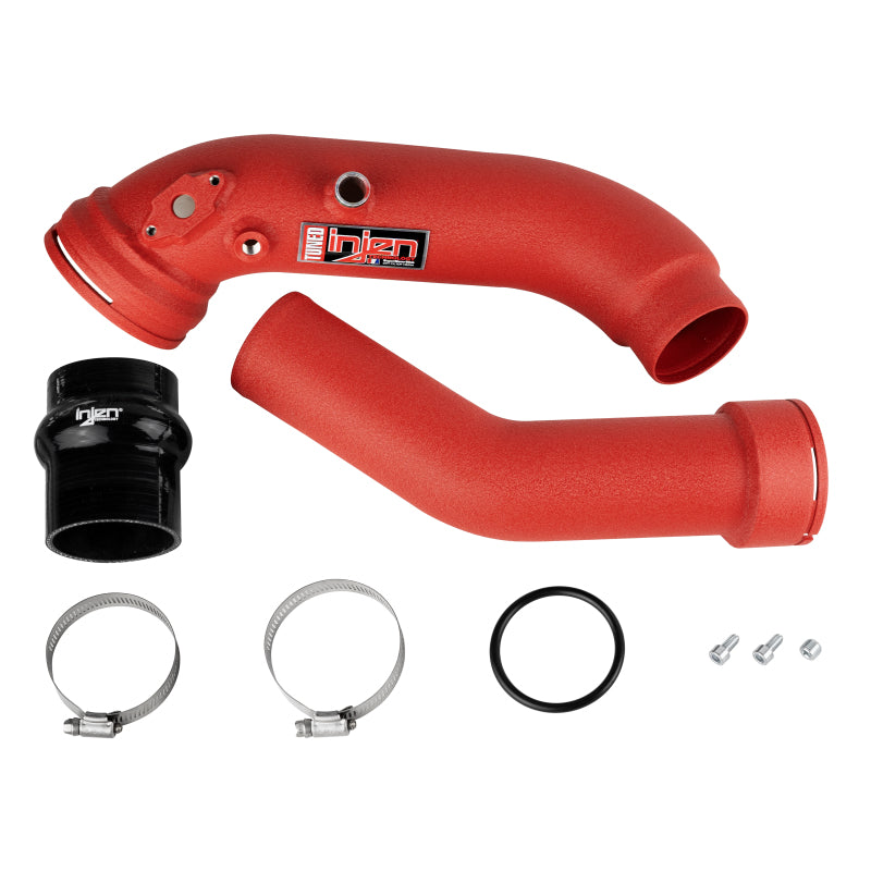 16-20 BMW L6-3.0L/ Turbo/ Twin Turbo/L4-2.0L/ L6-2.5L Wrinkle Red Turbo SES Intercooler Pipes SES1128ICPWR SES1128ICPWR Photo - out of package