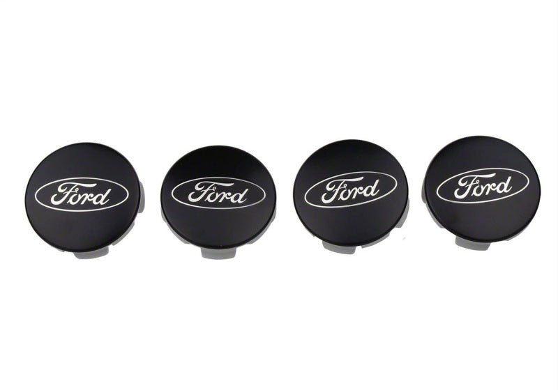 Ford Racing Ford Car Black & Chrome Wheel Center Cap Kit - Satin M-1096K-BCS M-1096K-BCS Photo - Primary