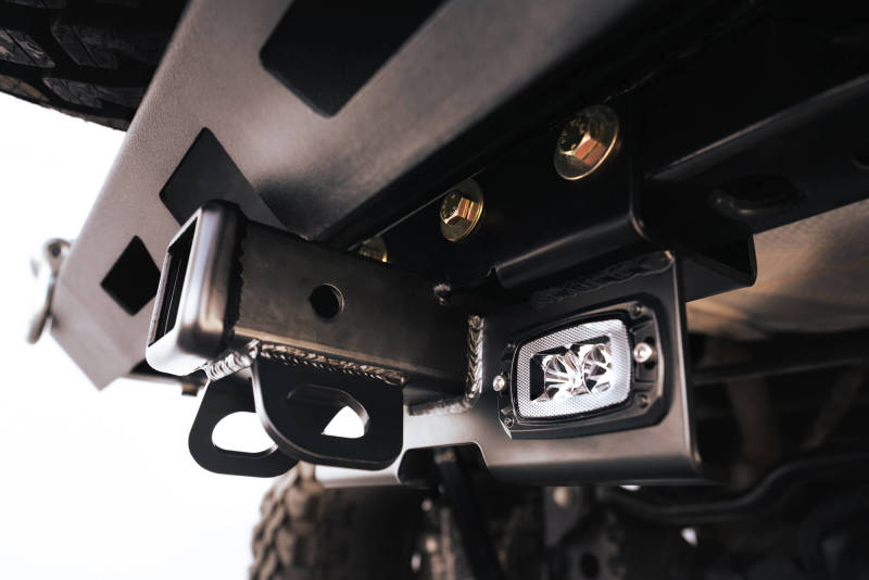DV8 Offroad 07-21 Jeep Wrangler (JK/JL) Bolt-On Hitch w/ Lights AHJP-01 AHJP-01 Photo - Mounted