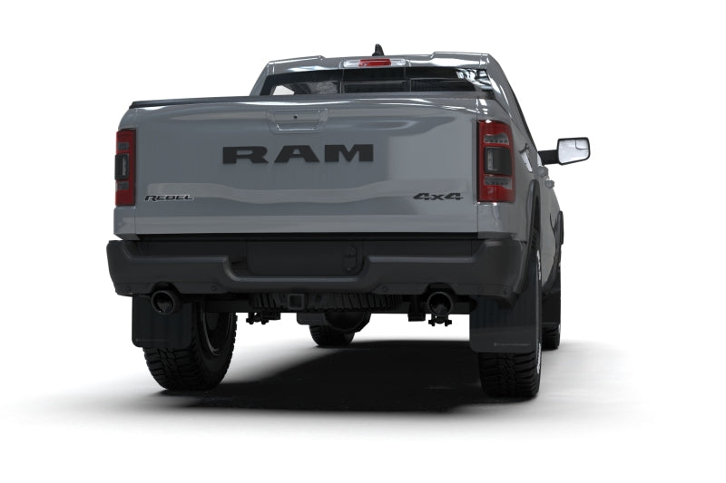 Rally Armor 19-24 Dodge Ram 1500 Rebel Black UR Mud Flap w/Red Logo MF98-UR-BLK-RD MF98-UR-BLK-RD User 1