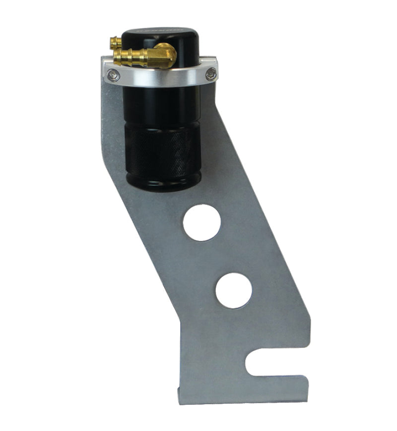 Moroso 87-93 Ford Mustang Air/Oil Separator Catch Can - Small Body - Billet Aluminum - Black Finish 85661 85661 Photo - Primary