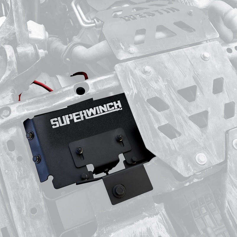 Superwinch Jeep Wrangler JL Auxili ary Batter Mount Black SUP2593 2593 Photo - Mounted