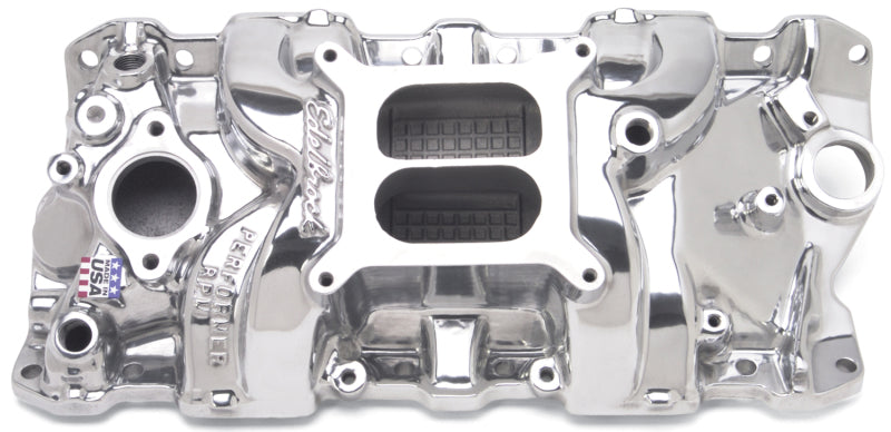 Edelbrock Perf. RPM Manifold Polished 71011 Photo - Primary
