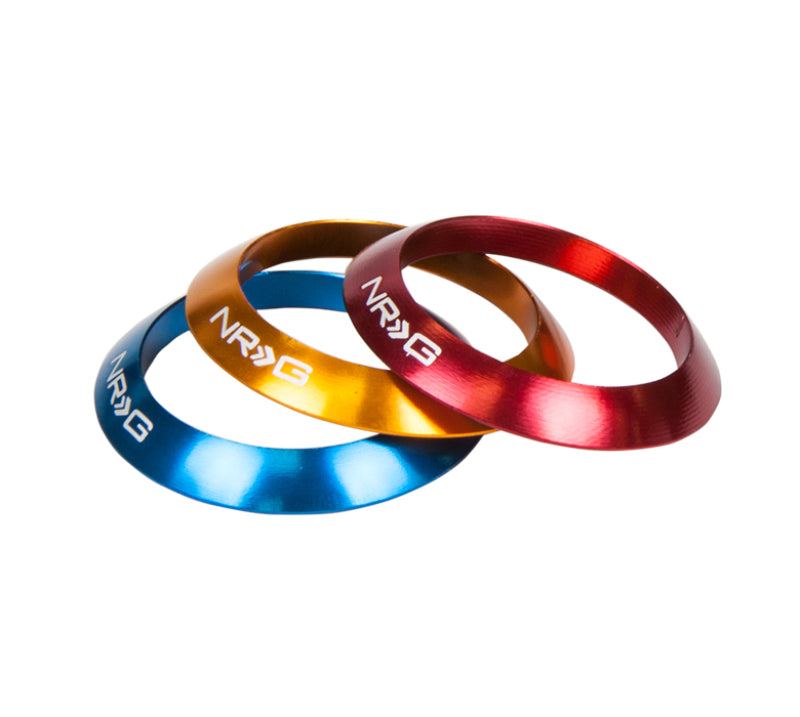 NRG White Shift Knob - 4 Interchangeable Rings SK-016WT Photo - Primary