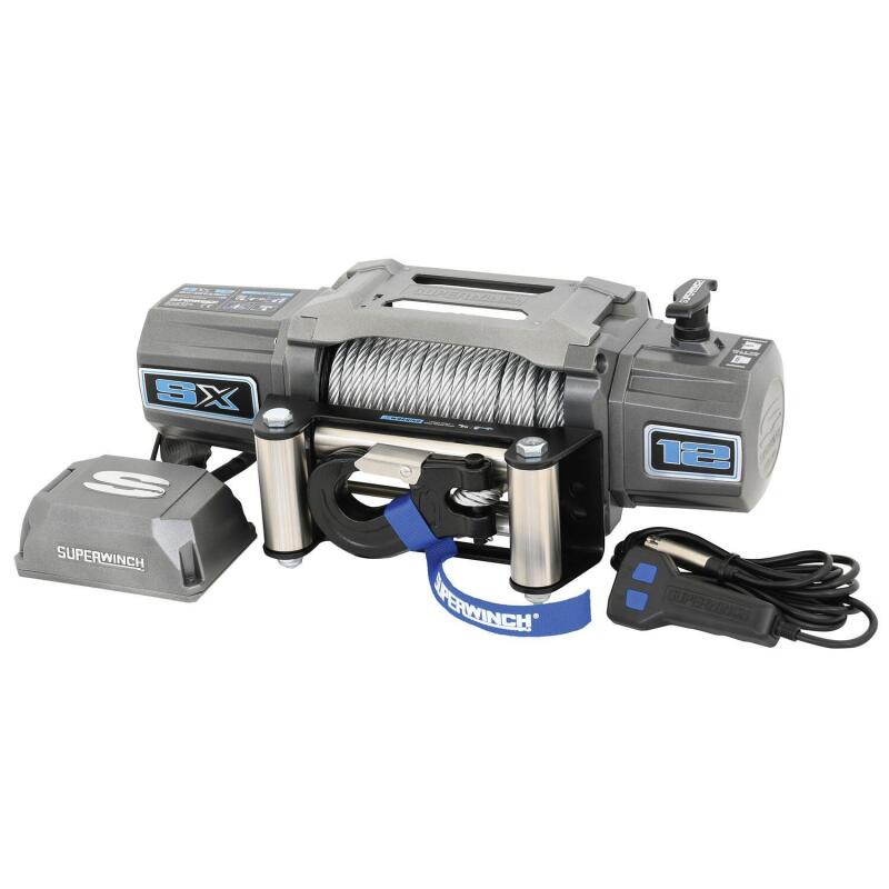 Superwinch 12000 LBS 12 VDC 3/8in x 85ft Wire Rope SX 12000 Winch - Graphite 1712200 1712200 Photo - Close Up