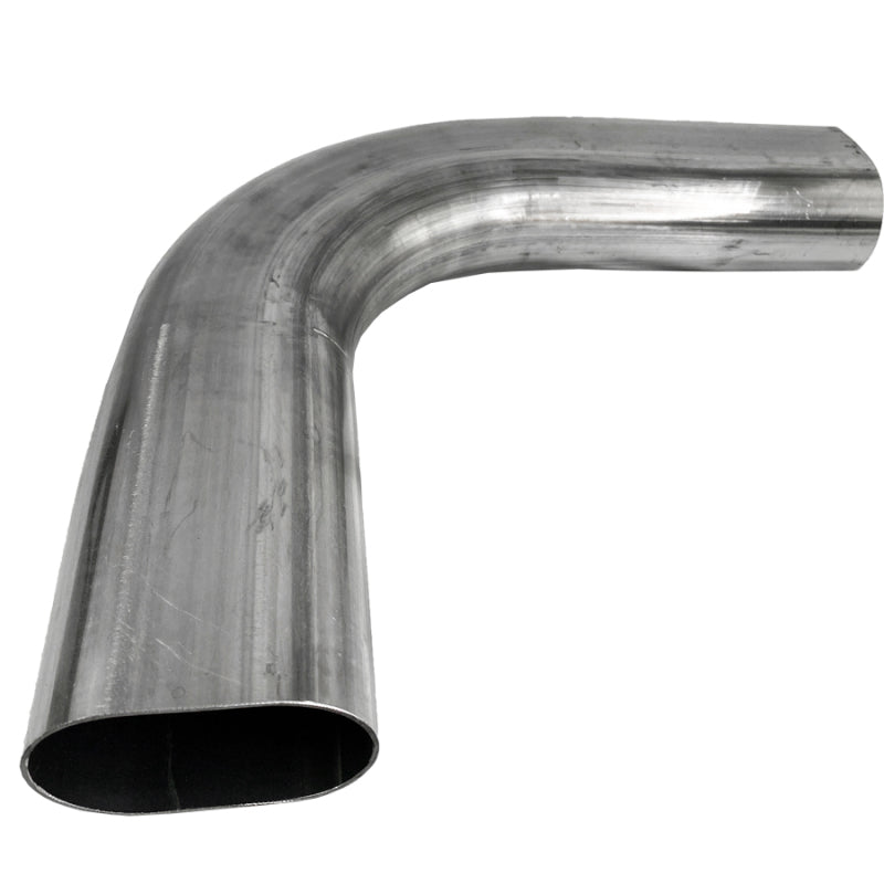 Granatelli Motor Sports Granatelli 3in Oval Stainless Steel Horizontal 90 Deg Bend 4.5in Bend Radius Tubing 313537 313537 Photo - Primary