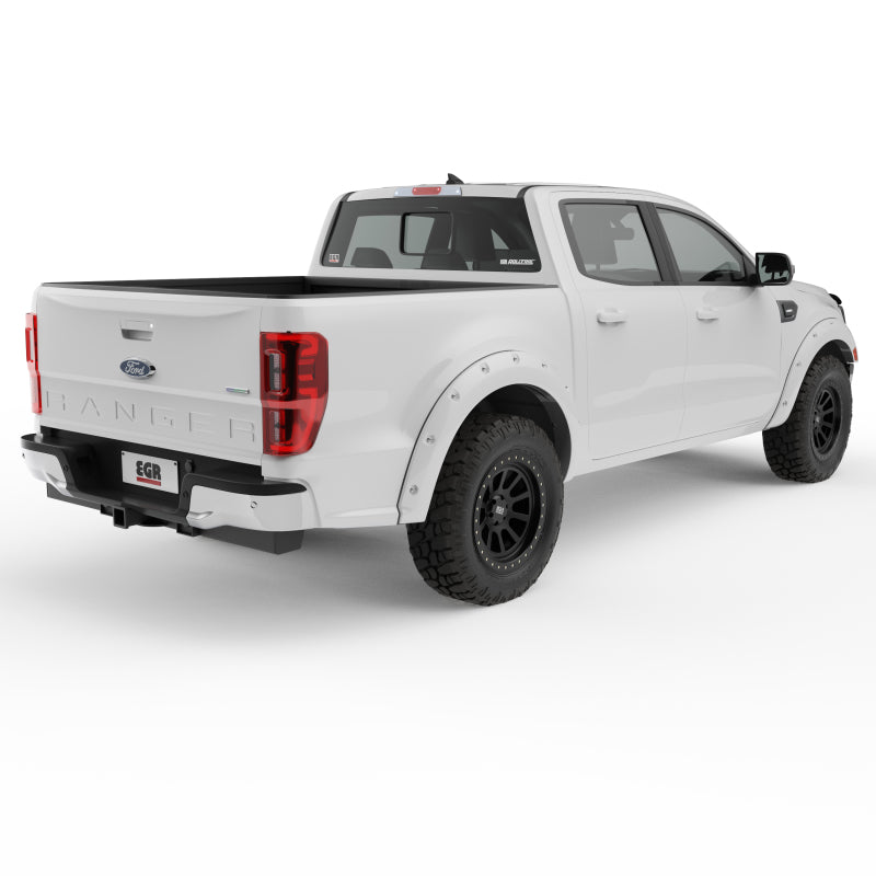 EGR 19-22 Ford Ranger Painted To Code Oxford Traditional Bolt-On Look Fender Flares White Set Of 4 793554-YZ 793554-YZ Photo - Mounted