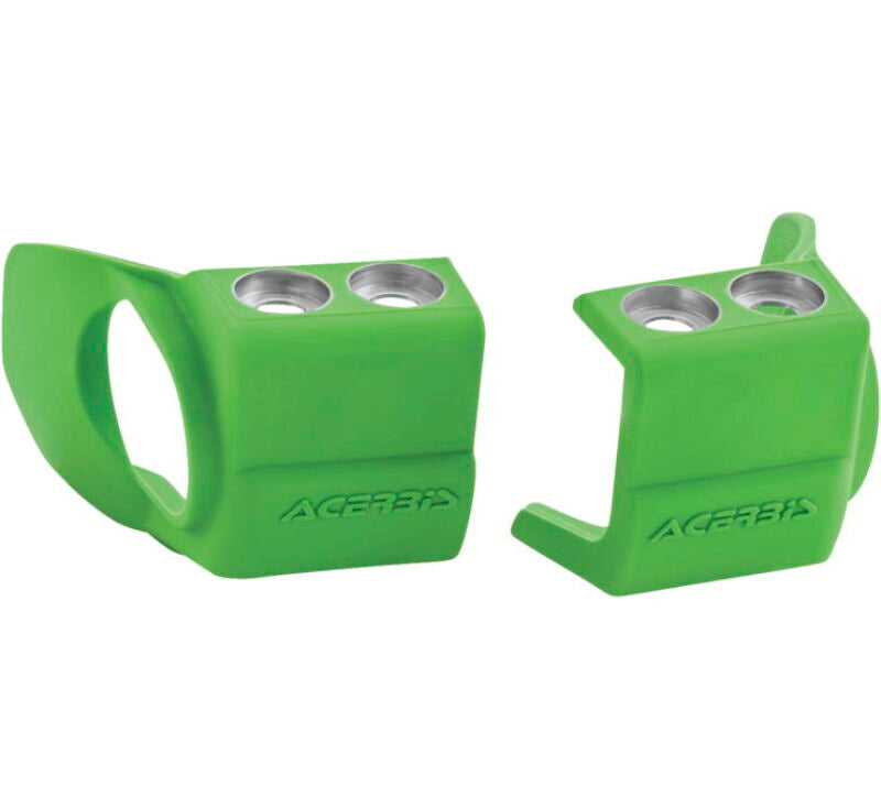 Acerbis 09+ Hon 250-450 CRF-R/X/RX/CRF450R-S/Kaw KX250F/450F/Beta Fork Shoe Protectors - Green 2709690006 2709690006 Photo - Primary
