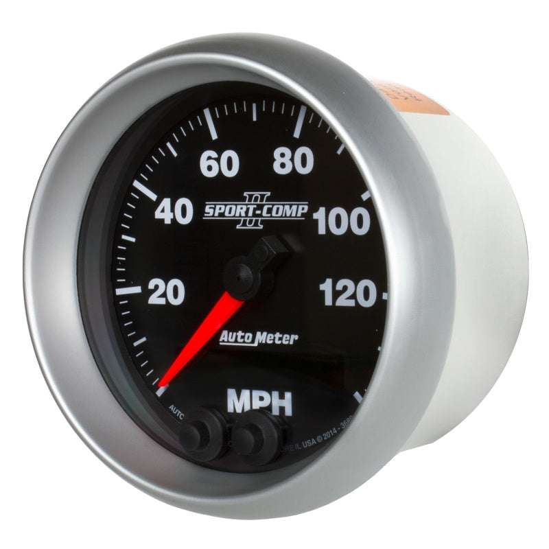 Autometer Gauge, Speedometer, 3 3/8", 140 Mph, Gps, Sport-Comp II 3680 User 2
