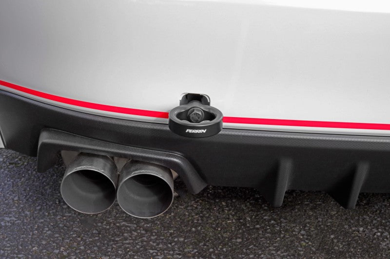 Perrin 15-19 Subaru WRX/STI Tow Hook Kit (Rear) - Black PSP-BDY-252BK PSP-BDY-252BK Photo - Primary