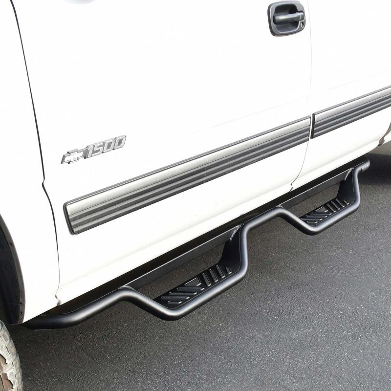 Westin 99-13 Chevrolet Silverado 1500 (Ext. Cab) Outlaw Drop Nerf Step Bars - Textured Black 20-11685 20-11685 Photo - lifestyle view