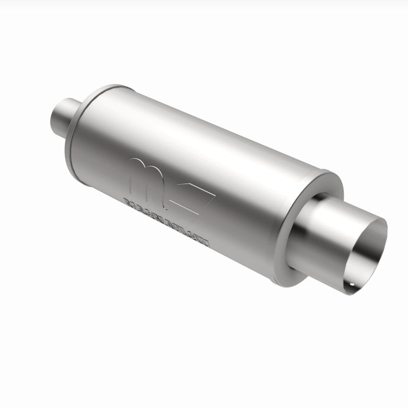 MagnaFlow 6" Round Center/Center Performance Muffler With Tip 14822 360 Degree Image Set