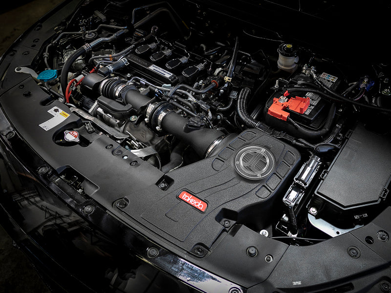 aFe Takeda Momentum Pro Dry S Cold Air Intake System Honda Accord 2018 56-70002D Photo - Mounted